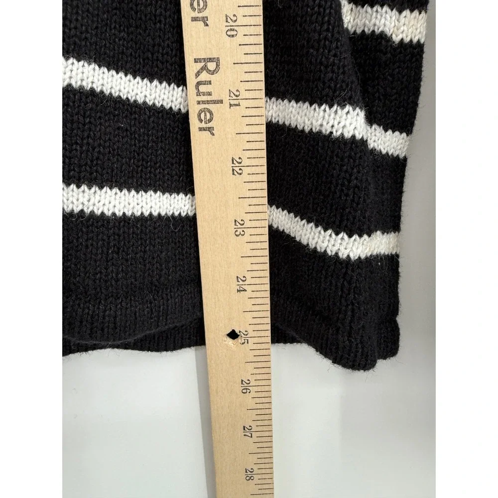 Vintage Sag Harbor Sweater Medium Petite Striped Boat‎ Nautical Embroidered NEW - Picture 7 of 8